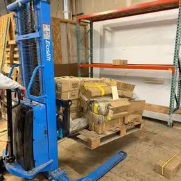 Eoslift 3300lb semi-electric stacker lift Model S15J 118in lift height
