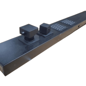 Heartland RV Niagara Spa System matte black shower panel from the Thomas Payne Collection, A7648BLACK