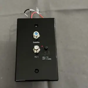 Magnadyne WS-B1 RV TV satellite cable selector wall plate front