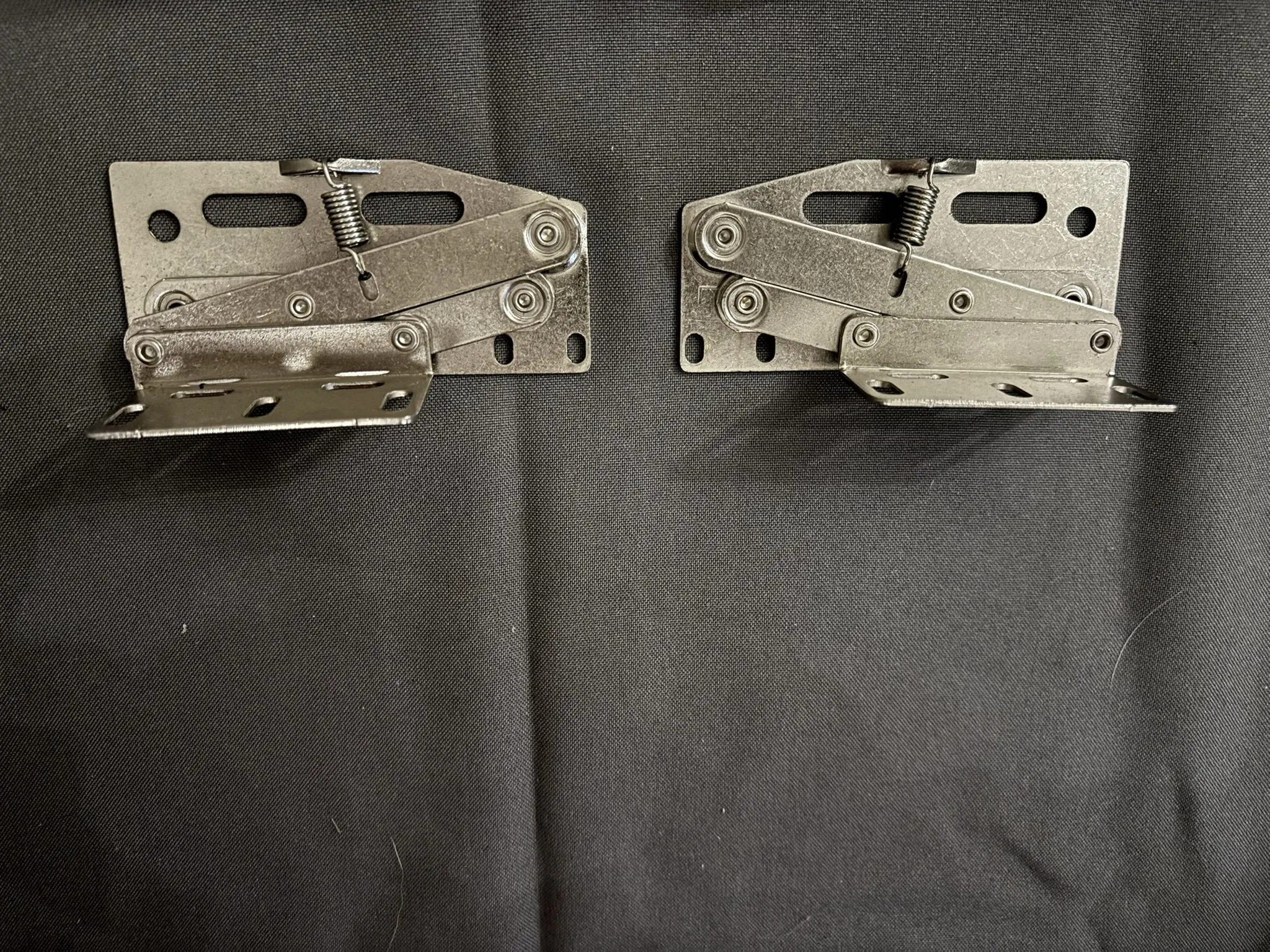 Spring-Loaded Scissor Hinge Cabinet Hinges / Folding Door Lift (Pair) - Image 2