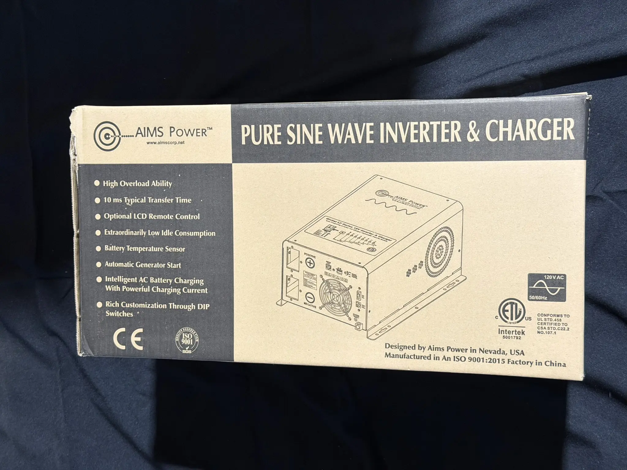 AIMS Power pure sine wave inverter and charger original box