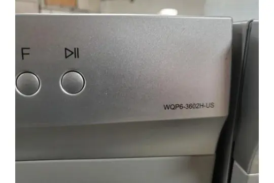 High Pointe dishwasher control panel with model number WQP6-3602H-US