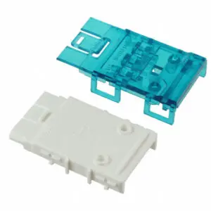 Molex 0194030011 self-contained power connector, white base and blue cover