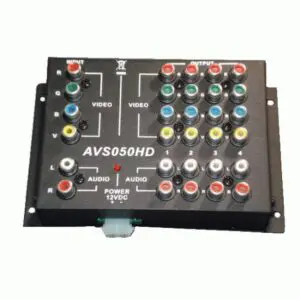 Riverpark AVS050HD 1x4 component video and stereo audio distribution amplifier with color-coded RCA jacks