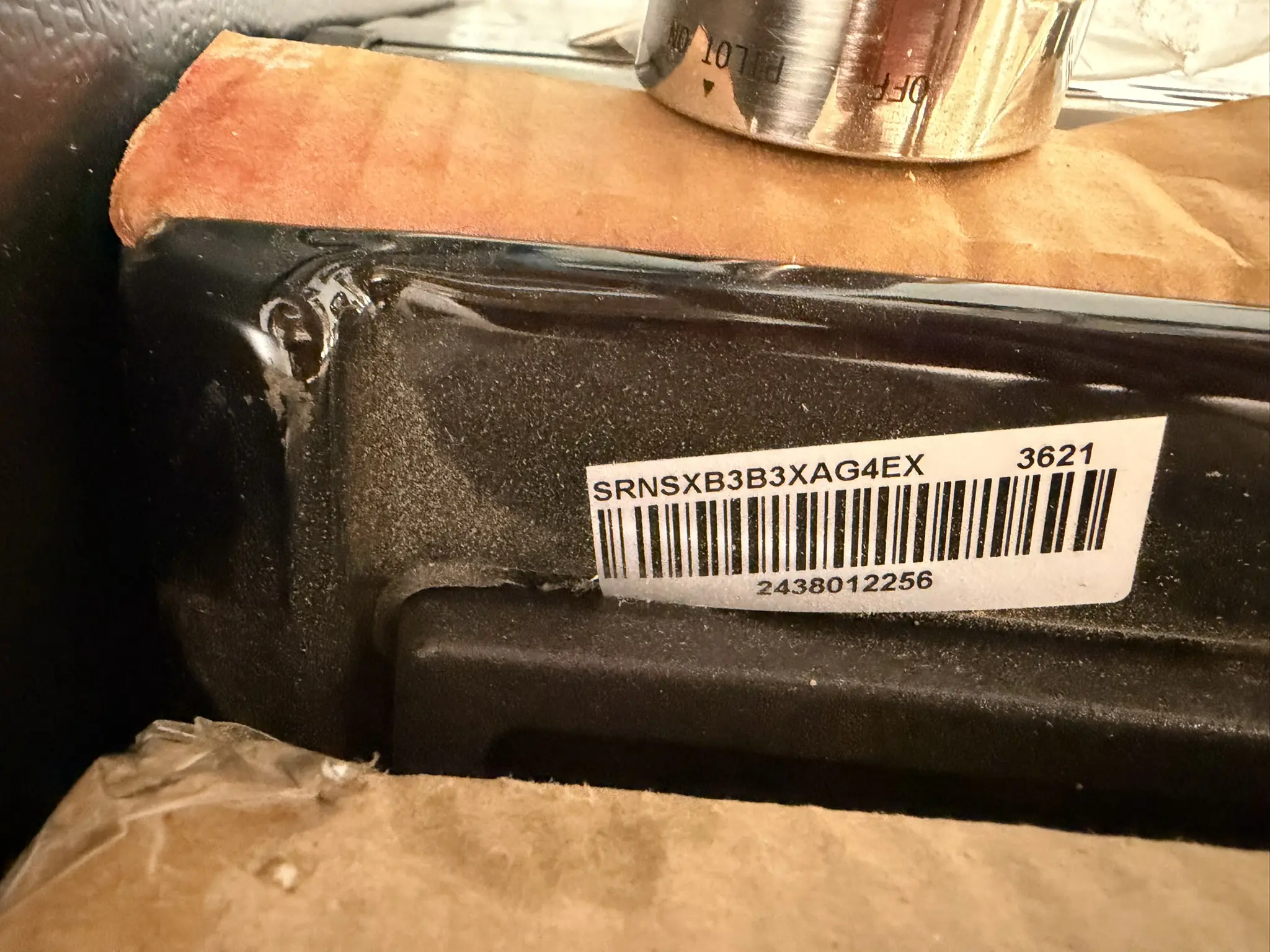 Suburban range model label SRNSXB3B3XAG4EX