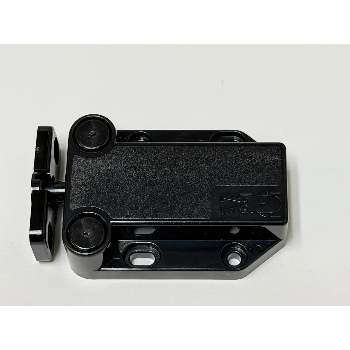 Push to open cabinet latch for handleless RV and marine cabinetry