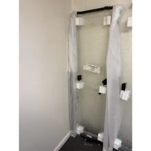 SEA A3TS Beta triple sliding RV shower enclosure with obscure glass, part A3TL-3465DZ