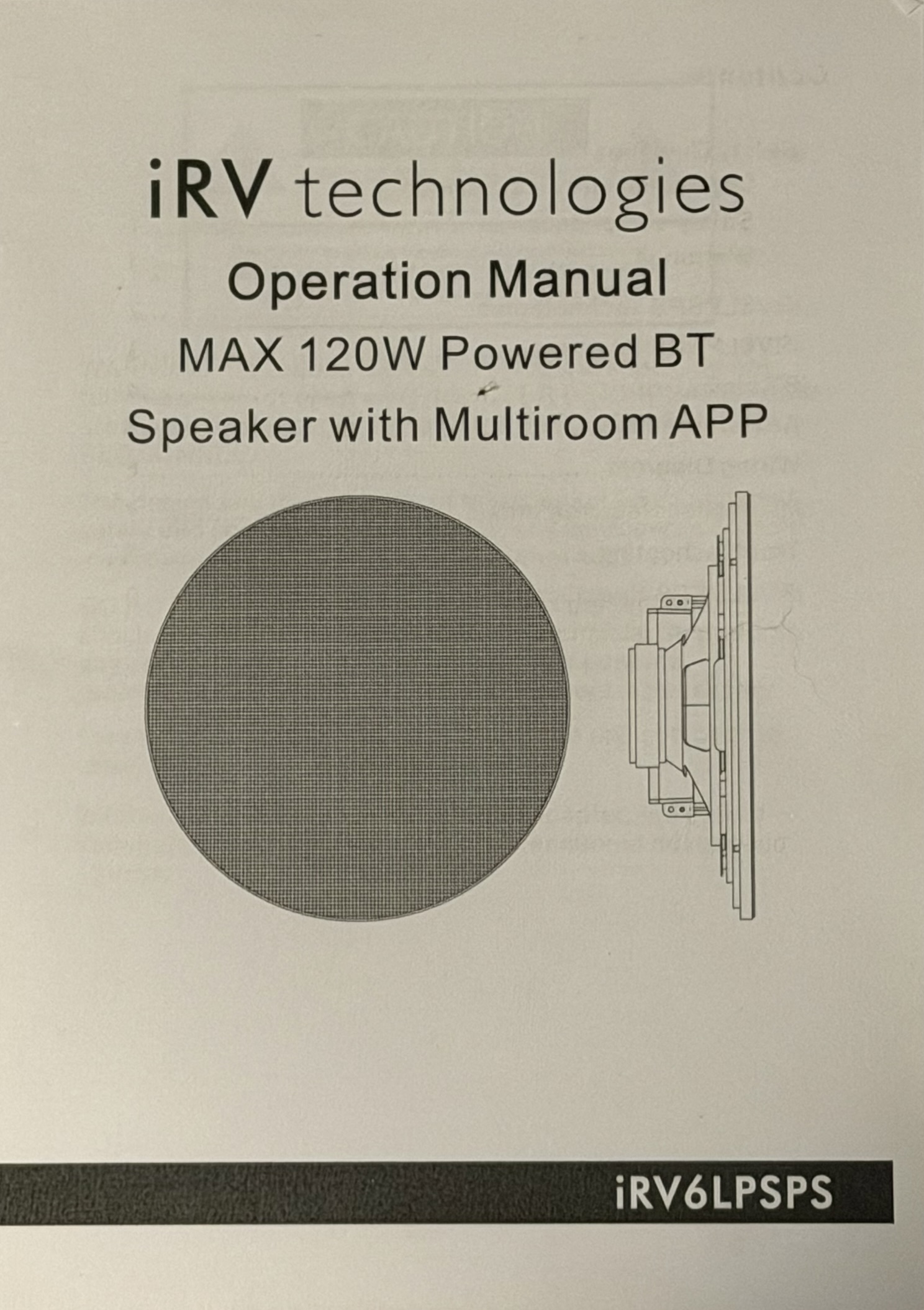iRV Technologies 100W Bluetooth Speaker iRV6LPSPS - Image 2